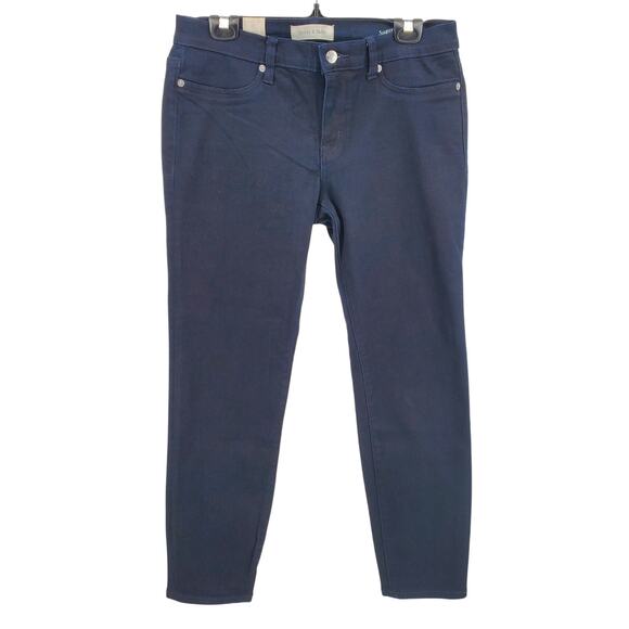 Henry & Belle Womens 32=14 Mid Rise Super Skinny Ankle‎ Jeans Onyx Dark Wash New - Picture 1 of 9